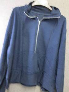 lot 3 image: 2 each Ladies 2XL Navy Half Zip Jac...