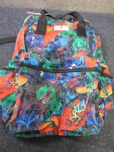 lot 54 image: Mesh Dinosaur Backpack...