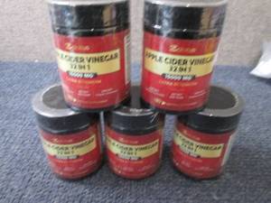 lot 70 image: 5- 180 ct Apple Cider Vinegar Suppl...