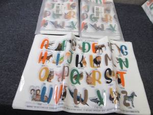lot 84 image: 3 pks Animal Alphabet Graphics...