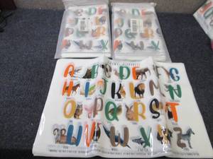 lot 85 image: 3 pks Animal Alphabet Graphics...