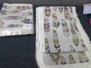 lot 86 image: 2 Feather Patterned Runners...