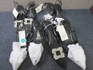 lot 129 image: 4 pr A New Day Black Dress Heels Si...