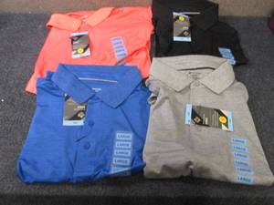 lot 136 image: 4 Mens Large Polo Shirts...
