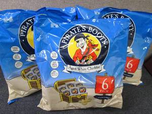lot 236 image: 3- 6 (1 oz) bags Pirates Booty Aged...