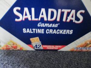 lot 256 image: 6 Boxes 42 pk Saladitas Saltine Cra...