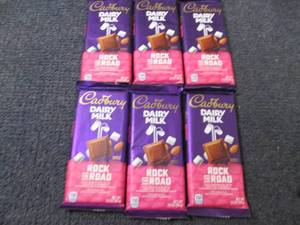 lot 274 image: 6- 3.5 oz Cadbury Dairy Milk Rock t...