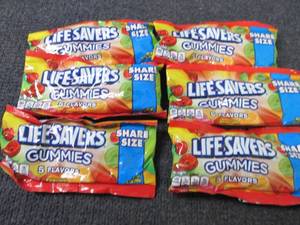 lot 278 image: 6- 4.2 oz Lifesavers Gummies...