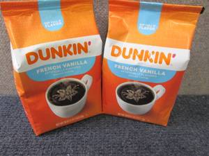 lot 324 image: 2- 18 oz Dunkin French Vanilla Gro...