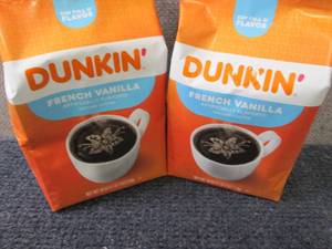 2- 18 oz Dunkin' French Vanilla Gro...