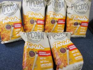 lot 347 image: 6- 4.5 oz Pipcorn Honey Barbque Twi...