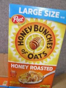lot 358 image: 6- 15 oz Honey Bunches of Oats...