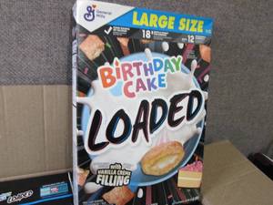 lot 361 image: 6- 13 oz Loaded Birthday Cake Cerea...