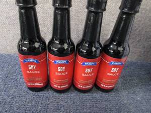 lot 364 image: 4- 10 oz Pampa Soy Sauce...