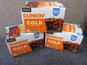 lot 370 image: 3- 10 ct Dunkin Cold Brew Kcups...