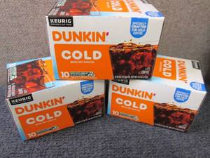 lot 372 image: 3- 10 ct Dunkin Cold Brew Kcups...