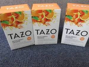 lot 377 image: 3- 20 ct Tazo Wild Sweet Orange Her...