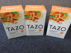 lot 379 image: 3- 20 ct Tazo Wild Sweet Orange Her...