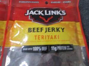 lot 393 image: 4- 3.25 oz Jack Links Teriyaki Beef...