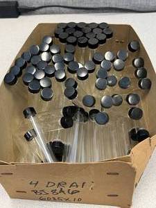 lot 20 image: Assorted Box of Screw Cap Vials - SEE PHOTOS