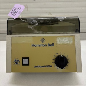 lot 9 image: Hamilton Bell Vanguard V6500 Lab Centrifuge  Spins Blood & Other Samples Fast for Easy Separation  Comes w Timer, 6 Shields, 6-Place Rotor Quiet, Reliable, & Easy to Use  WORKING GREAT