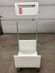lot 29 image: Transport Supply Storage Poly Cart  Durable, Rolling Cart for Easy Mobility  Great Condition