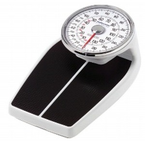 lot 60 image: MSRP $185 Health O Meter Pelstar 160KL Mechanical Floor Dial Weighing Scale with Non-Slip Surface - Weighing Capacity 400 lbs. - In Good Condition