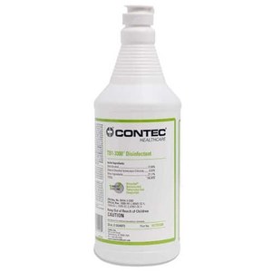 lot 81 image: MSRP $90  2 NEW Contec Healthcare TB1-3300 32 oz. Commercial Grade Sterile Disinfectant Bottles