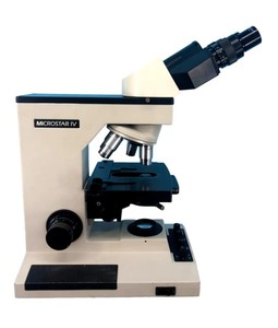 lot 33 image: MSRP $2800 Reichert MicroStar IV Binocular Microscope  Clinical Grade with 10X Eyepieces & 5 Objectives  Reliable, High-Performance Optical Clarity for Medical or Lab Settings Great Working Condition