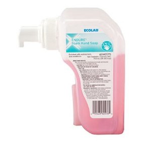lot 64 image: MSRP $300  18 NEW Containers Ecolab 6040575 ENDURE Foam Hand Soaps  Effective Hand Hygiene Solution