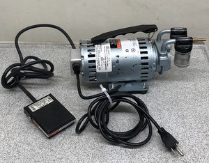lot 16 image: MSRP $1000 Gast 1531-107B-G288X Oil-Less Rotary Vane Air Pump w Footswitch, Compact & Quiet w Pulse-Free Airflow, Delivers Clean, Consistent Air, Great for Medical, Dental, or Lab Settings  Reliable, Low-Maintenance Performance Works Great