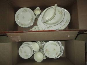 lot 23 image: Vintage Fine China Set with a delic...