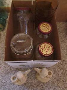 lot 87 image: Vintage lidded glass Nashs toasted...