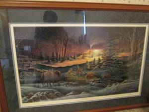 lot 90 image: A Helping Hand Framed double matt...