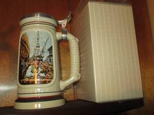 lot 150 image: Avon collector stein Shipbuilder...