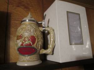 lot 156 image: Avon collector stein Father Christ...