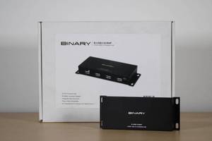 lot 10 image: Binary Reliable 4-Port USB 3.0 Powered Hub Expanded  MSRP $100