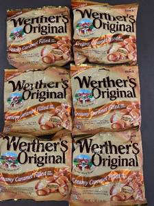 lot 9 image: Set of 6 Werthers Original Creamy Caramel Filled Hard Candies 5.5 oz