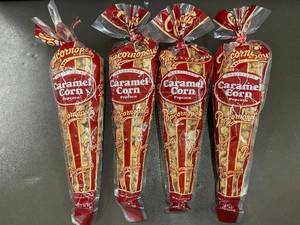 lot 20 image: Set of 4 Packages of Popcornopolis Caramel Corn