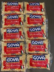 lot 27 image: 10 Packs of Goya StarsEstrellas Enriched Macaroni Pasta