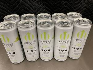 lot 46 image: Lot of 10 Uptime Energy Sweet Melon Zero Sugar Drinks 12 fl oz