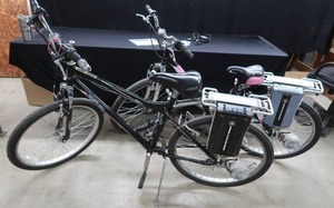 lot 2 image: PAIR OF E ZIP ELECTRIC BICYCLES