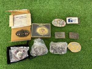 lot 44 image: 10 Belt Buckles