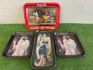 lot 53 image: Coca-Cola Metal Serving Trays