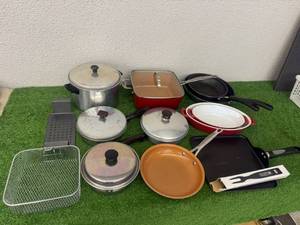 lot 106 image: Pots, Pans & Fork Thermometer
