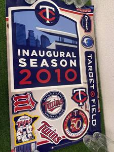 lot 116 image: Fathead MN Twins Wall Stickers