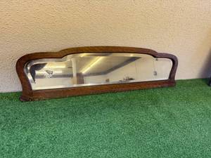 lot 123 image: Vintage Furniture Top Mirror 11 x 40
