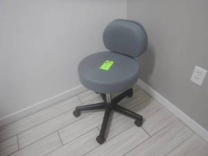 lot 5 image: Adjustable Medical Chair with Back
