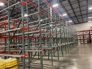 3 and 2 Pallets Deep X 4 High Drive-In Pallet Racking System