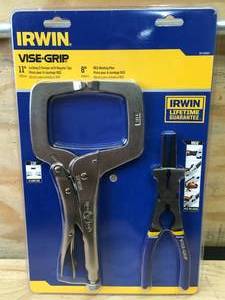 lot 61 image: Irwin Wise-Grip 11 Locking C Clamp and 8 MIG Welding Plier Set 04252512